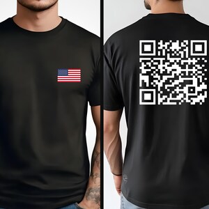 Comfort Color Funny Trump QR Dance Shirt for Trump Lover Gift, QR Code T shirt Viral Trump Dance Shirt Dancing Trump 2024 YMCA Shirt
