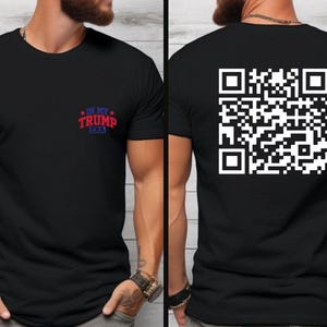 Viral Trump Dance YMCA QR Code T-shirt Trump Dance QR Shirt, Funny Trump Dance Prank Shirt, Trump Lover Gift, President Trump Dancing Shirt