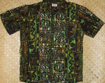 トップス 50s evelyn Margolis Hawaiian shirt EXC! VINTAGE 50s-60s EVELYN MARGOLIS HAWAIIAN SHIRT, COTTON