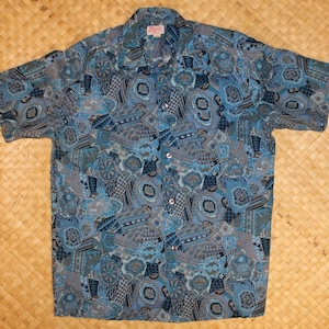 Vintage 1950’s “The Kahala” Hawaiian Aloha Shirt – Original Abstract Design