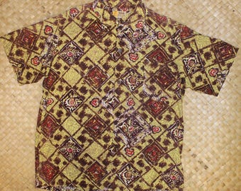 トップス 60s andrade aloha shirt Vintage Aloha Dress Shirt • 1960s • Andrade of Honolulu