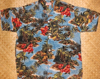 トップス 50s evelyn Margolis Hawaiian shirt Vintage Hawaiian Aloha Shirt / Evelyn Margolis Hawaii