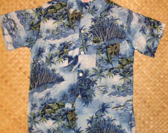 1950s Vintage Pilgrim Rayon Shirt With Embroidered Trim M - Etsy