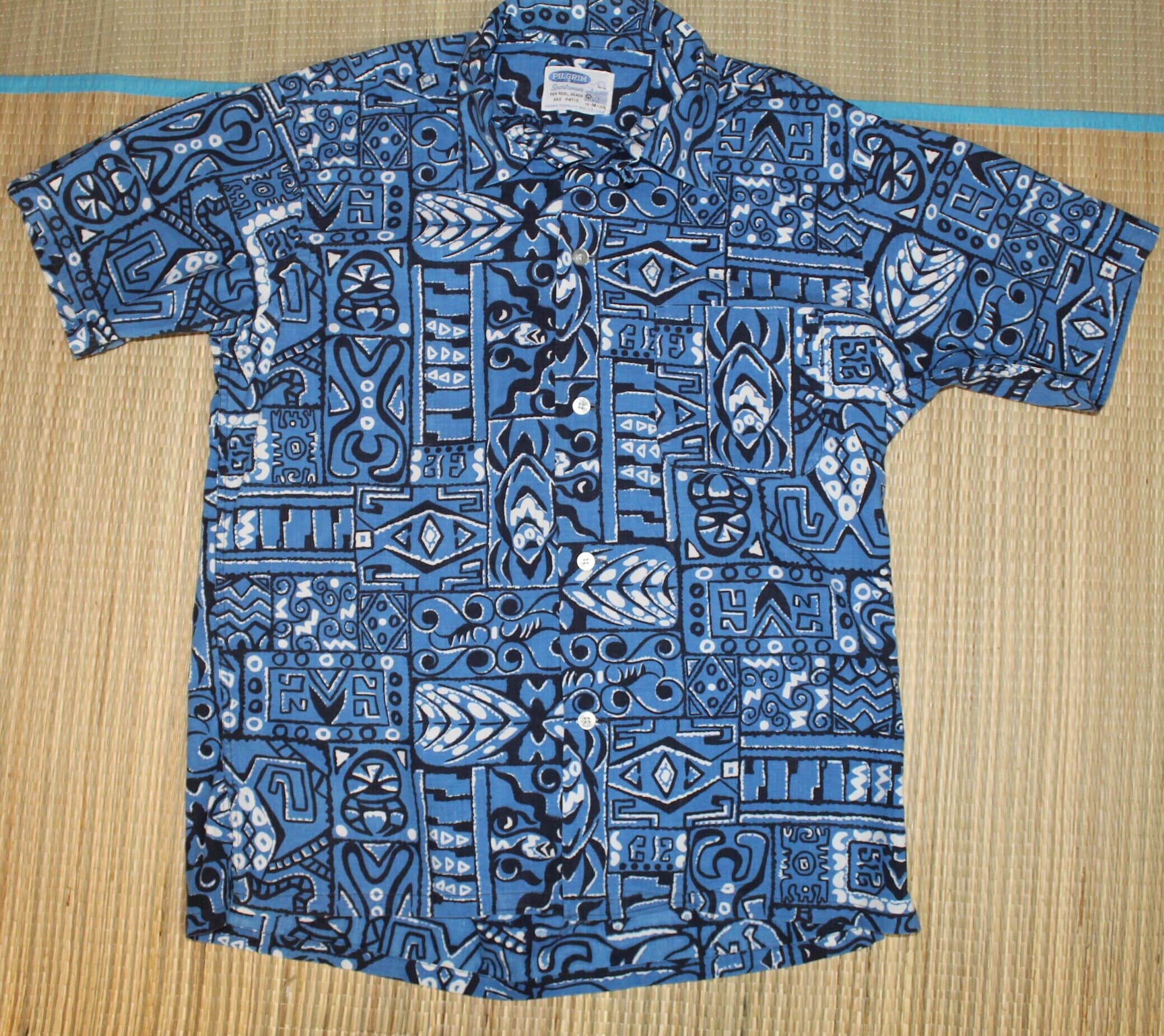 トップス 1950-60s PILGRIM Hawaiian Shirt Size L Authentic Vintage 1950's “pilgrim Sportswear” Hawaiian Shirt