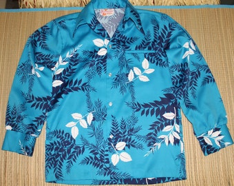 トップス 50s evelyn Margolis Hawaiian shirt Vintage Hawaiian Shirt EVELYN MARGOLIS Hawaii 1960s Aloha