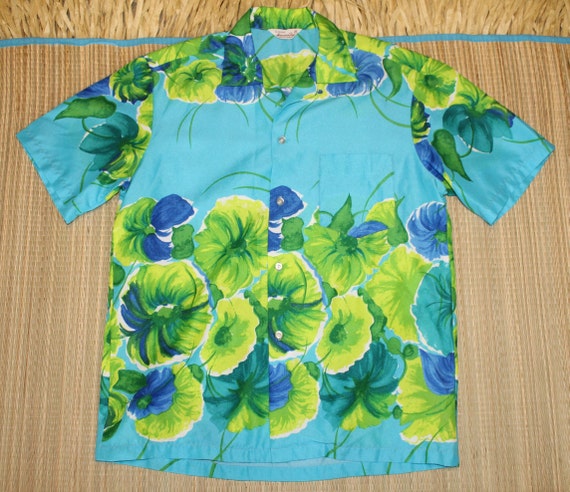 Chemise Hawaïenne Vintage Années 50/60 - Taille L - Fabriquée En Californie - État Parfait - Rouge