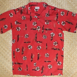 Vintage 1950’s “Watumull’s and Leilani” Hawaiian Aloha Shirt –  Asian-Style Bamboo Design