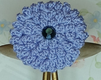 Lavender crochet hair clip / barrette