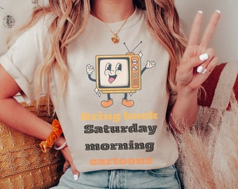 Vintage grafisch t-shirt, jaren '80 kind tshirt, jaren '80 tshirt, Cartoon tshirt, jaren '70 stijl tshirt, jaren '60 kleding, schattig t-shirt, Grafisch t-shirt, jaren '90 kind shirt, schattig
