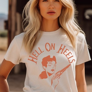 Women's Country Music tshirt, Country song tshirt, Hell on Heels tshirt, Miranda Lambert tee, Y2k country shirt, Old country shirt, Vintage