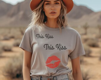 90s Country Music tshirt, Faith Hill tshirt, This Kiss tshirt, Country tshirt, Cowgirl shirt, Valentine's Day shirt, Women's country shirt