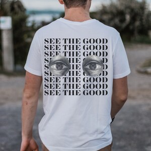 Vintage See the Good-Shirt, Goblincore-Shirt, Bücherwurm-Shirt für ihn, All-Seeing-Eye-Shirt, antike Illustration, Vintage-Grafik-Shirt, süß