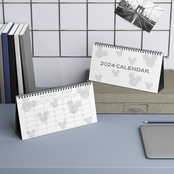 Mickey Mouse Desk Calendar Etsy