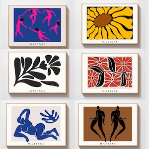 Set of 30 Matisse Art, Matisse Horizontal Print, Horizontal Matisse Art,Horizontal Flower Market Print,Boho art,Matisse Print,Matisse Poster