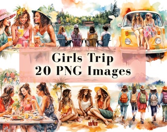 Girls Trip PNG Clipart Bundle, Friends, Beach, Drinks, Girls Trip Clipart, Girls Weekend PNG, Friends Trip Clip Art, Instant Download