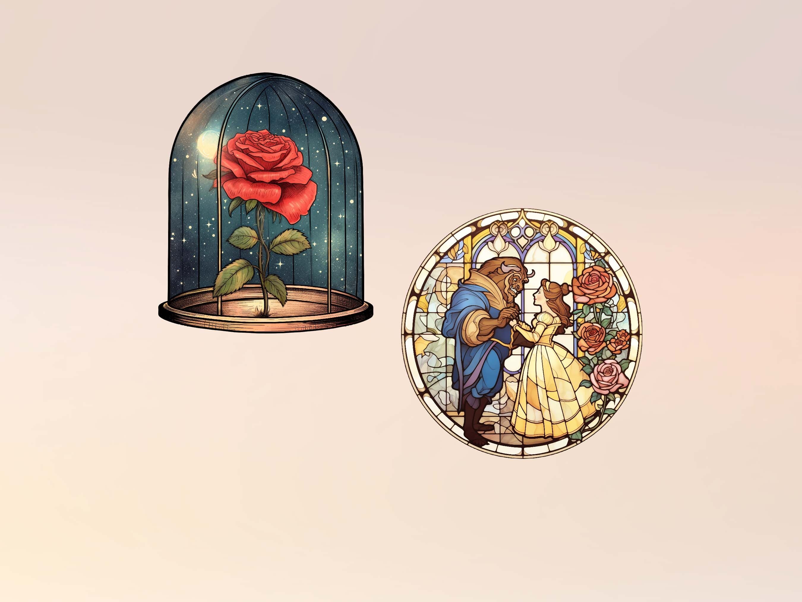 Beauty and the Beast Clipart Bundle 20 PNG Graphics, Belle PNG, Digital ...