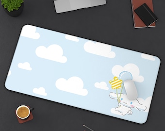 Cinnamoroll Mouse Pad | Cinnamoroll Cute Balloon | Sanrio Desk Mat Gaming Setup | Cute Kawaii RGB Aesthetic