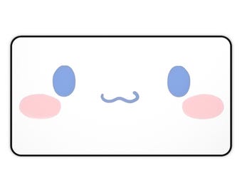 Cinnamoroll Closeup Face Mouse Pad | Cute Zoomed Cinnamoroll Face | Sanrio Desk Mat Gaming Setup | Coquette Cute Kawaii RGB Aesthetic