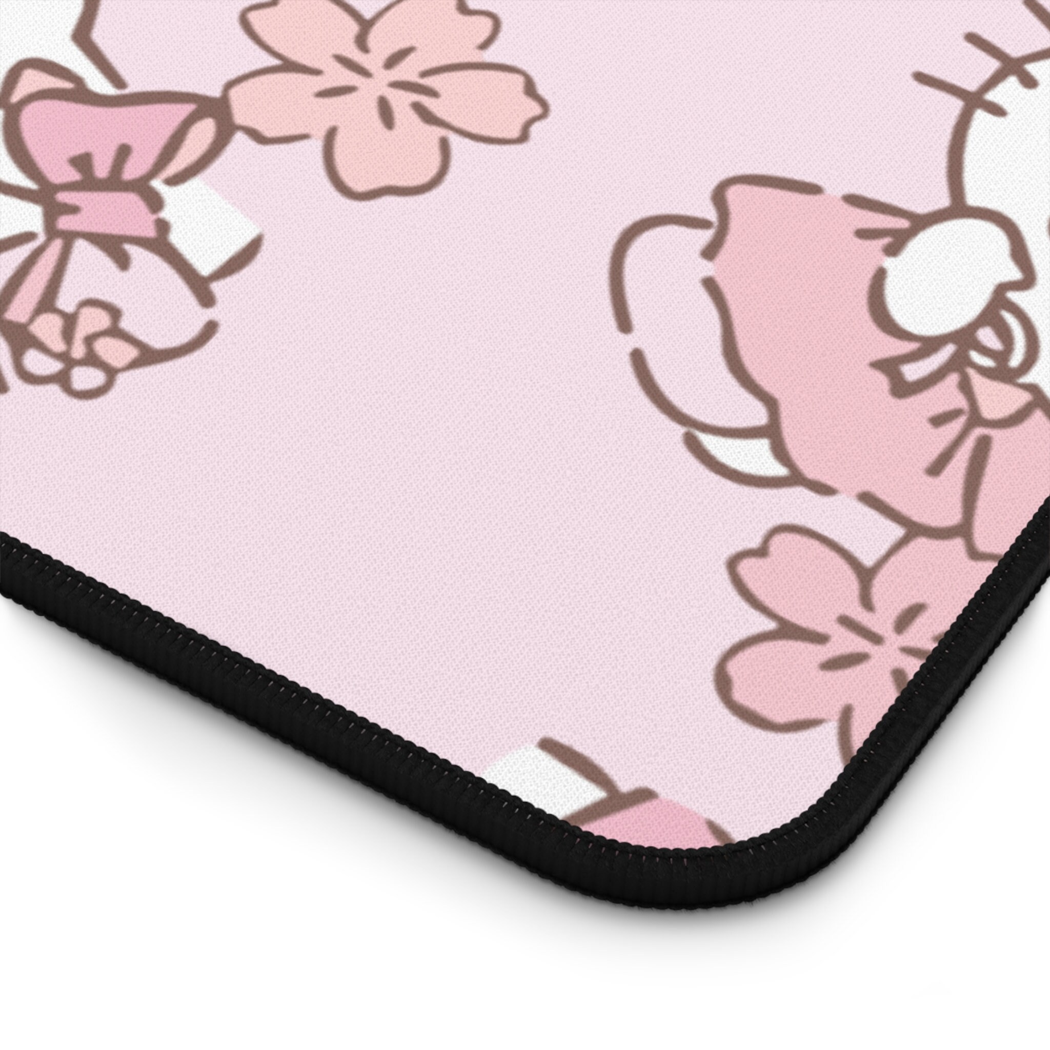 Hello Kitty Mouse Pad Hello Kitty Pink Strawberry and Teddy Bear Sanrio