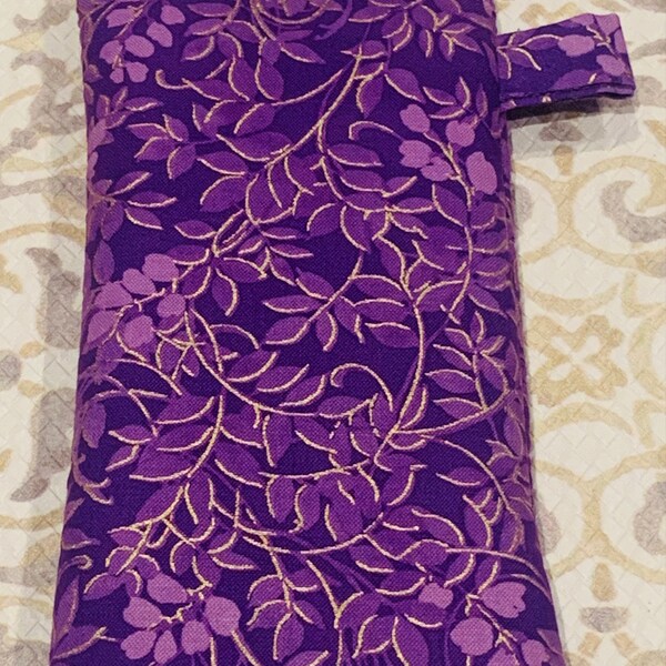 Purple Eyeglass Case Etsy