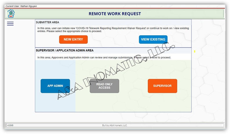 Complete Powerapps Canvas Template Sample: Remote Work Request Form - Etsy