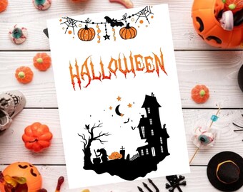 Happy Halloween Card Printable