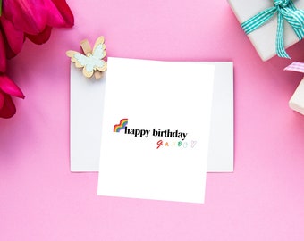 Gay Birthday Card, LGBTQIA Birthday Card, Funny Birthday Card, Greeting Card, Pride Card, Pride Rainbow Card ,LGBT Card,LGBT Themed Card