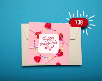 LGBTQ Happy Valentine's Day 2 Card , Lesbian Valentine's Day Card, Gay Happy Valentine's Day Printable Card