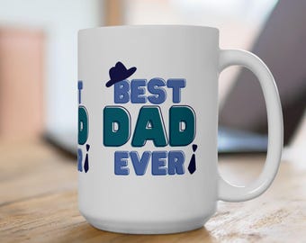 Keramische mok Dad Ever, vaderdagcadeau