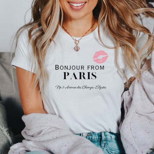 Bonjour Shirt - Etsy