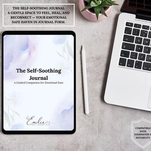Self-Soothing Journal • Digital Download • Gentle Prompts for Anxiety, Stress, Healing & Emotional Support