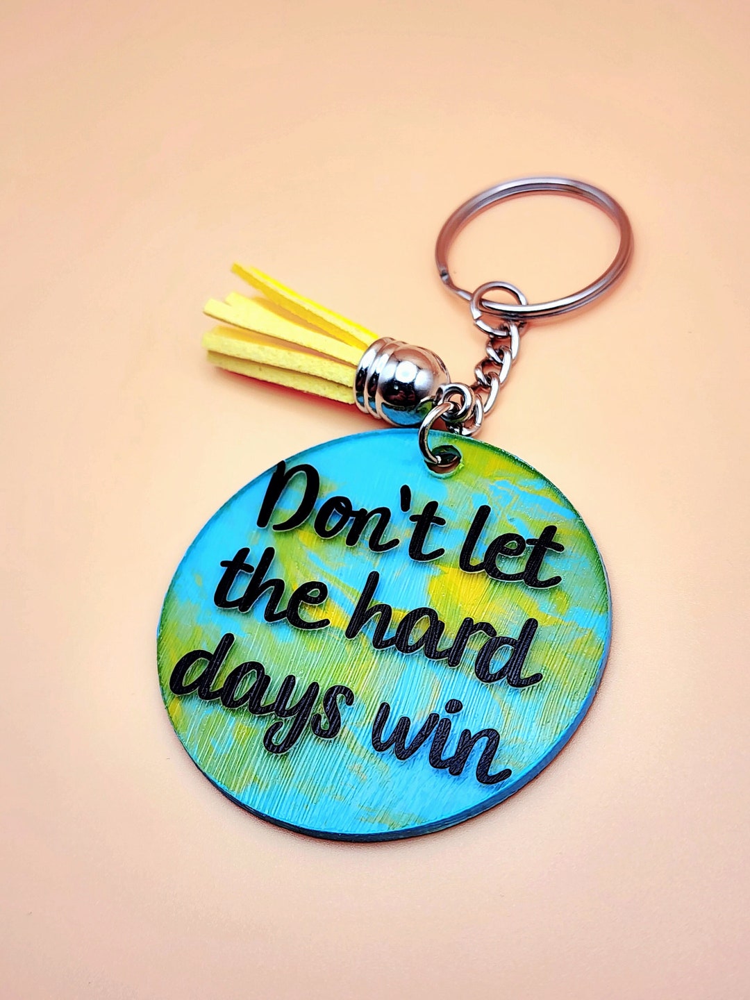 Motivational Keychain - Etsy