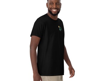 T-shirt pesante tinta in capo da uomo