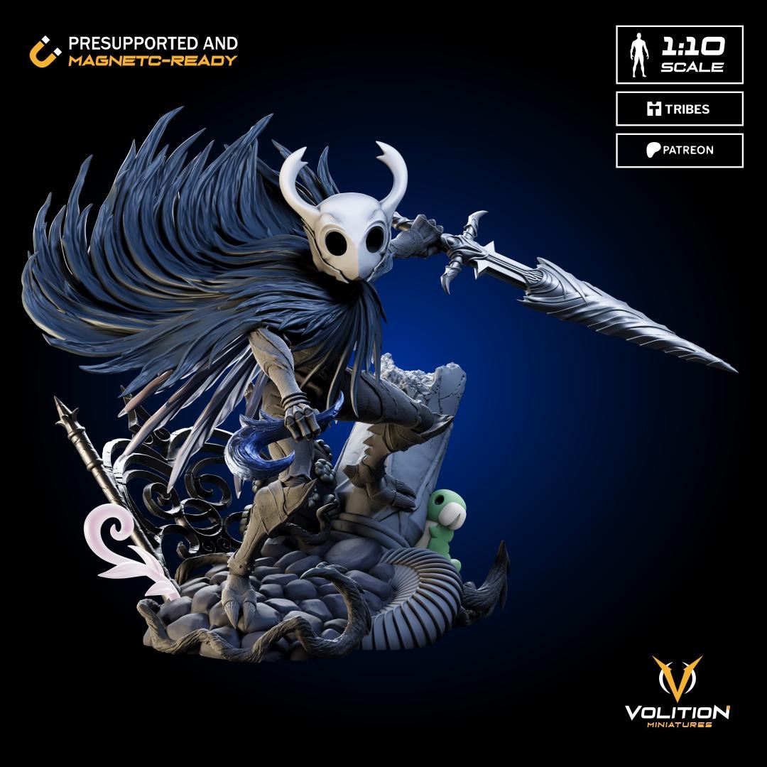 ホロウナイト ジオラマ - 塗装済み完成品 - 一点物！即日発送！ Hollow Knight の騎士 | 1:10 スタチュー | 非常に精巧