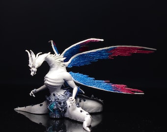 Figura de Dark Souls Seath el Sin Escamas, figura de resina, diorama, dragón de fantasía, fan art