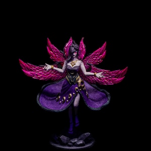 Morgana, Resin Figur, League of Legends, uv leuchtende Figur, 3D gedruckt, Tabletop