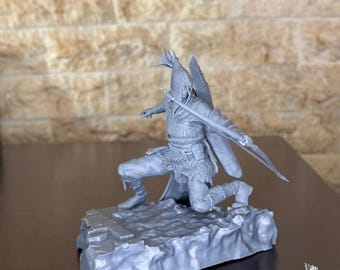 Eisenauge Resin Statue | Elden Ring Nightreign | Vonsoftware-Statue | High-Detail-Abbildung | Handbemalt & Unbemalt| Fankunst Figur