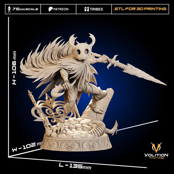 Hollow Knight スタチュー | ナイト樹脂フィギュア、ジオラマベース