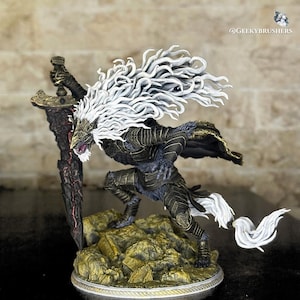 Maliketh the Black Blade | Elden Ring Resin Statue or Figure | Painted & Unpainted | 12K Resolution | Smooth Resin | Volition Miniatures