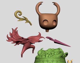 Hollow Knight レジンフィギュア | 手描きまたは未塗装 12K プリント