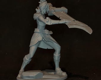 Riven figure, hand painted, resin, League of Legends, tabletop, gamer gift