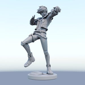 Ezreal figure, hand painted, resin, 10cm, League of Legends, tabletop, gamer gift