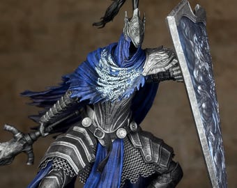 Artorias el Caminante del Abismo / Estatua de Dark Souls a escala 1:10 / Altamente detallada / Modelo de VolitionMiniatures / Pintada/Sin pintar / Diorama Fanart