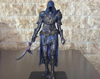 Figura de Elden Ring de Black Knife Assassin / Estatua impresa en 3D pintada a mano