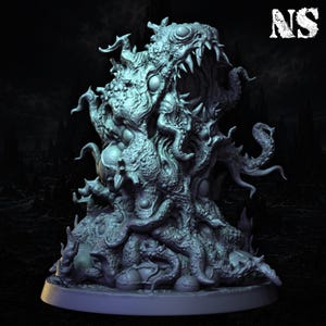 Djuphavs Shoggoth-hartsstaty | Lovecraft Horror Miniature | Målad eller omålad | NSMiniatures