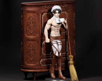 Figurine de tenue de nettoyage Levi Ackerman, attaque sur titan, disponible en plusieurs ajustements