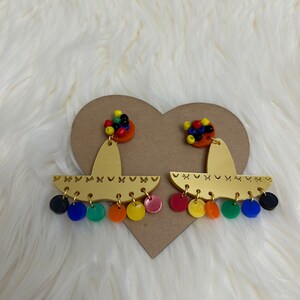 Gold Sombrero Earrings