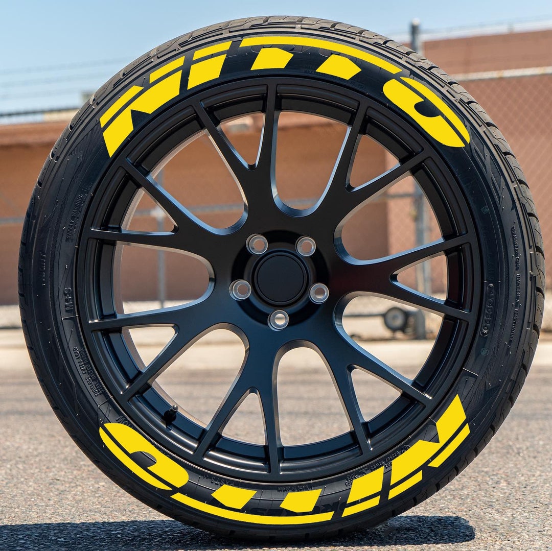 Permanent Nitto Tire Lettering Stickers 1.00 Letters for Etsy
