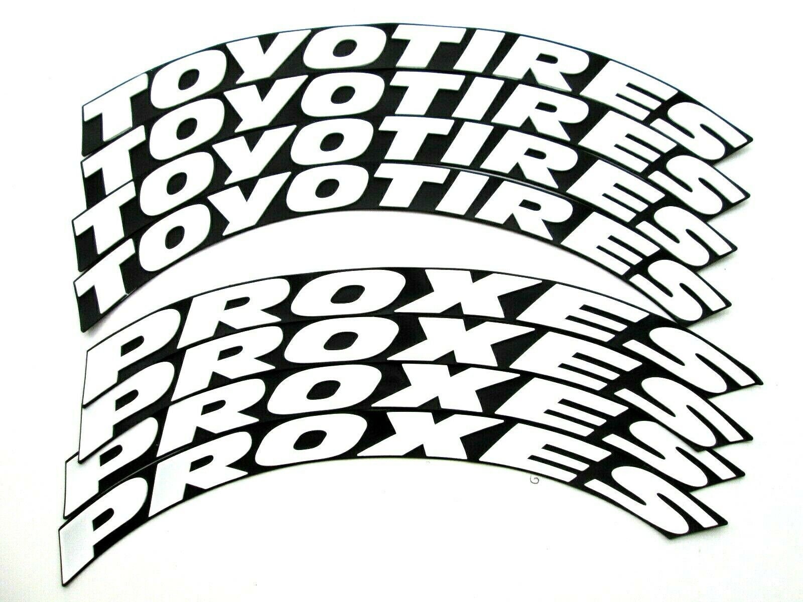Tire Lettering stickers TOYO Tires Proxes Stripes 1.25 16 x letters