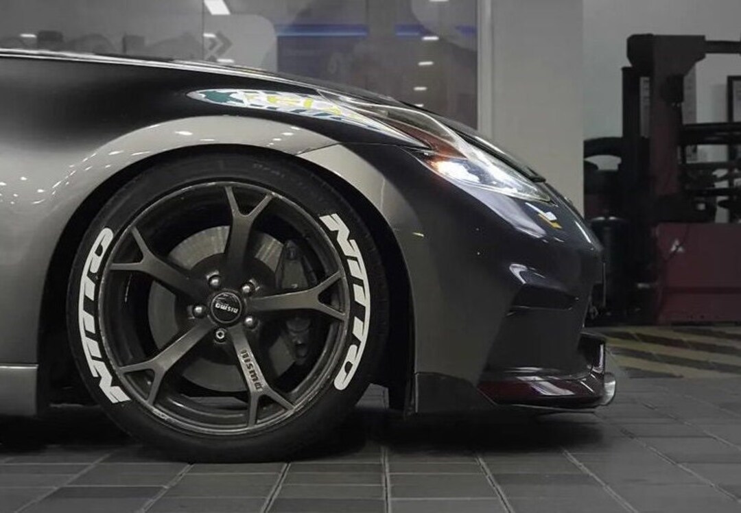 Permanent Nitto Tire Lettering Stickers 1.25 Letter for 14 to 22 8 Pcs